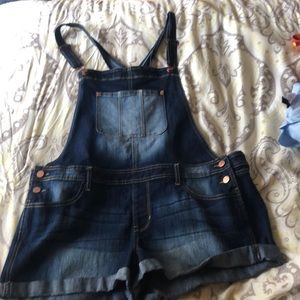 XL denim No Boundaries overalls